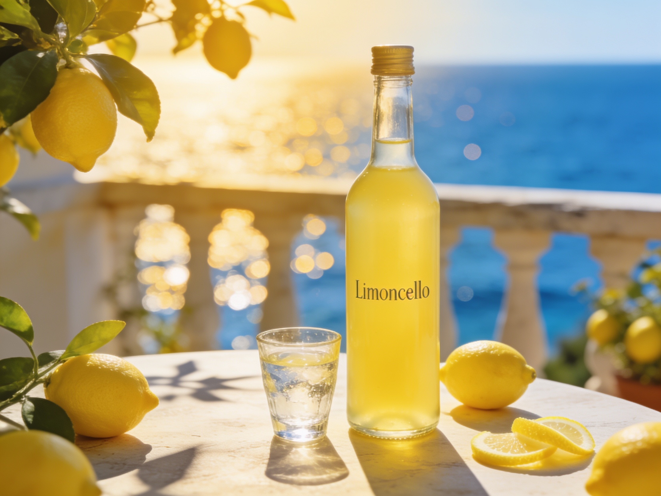 Limoncello – italienische Spezialität im Food-Foto