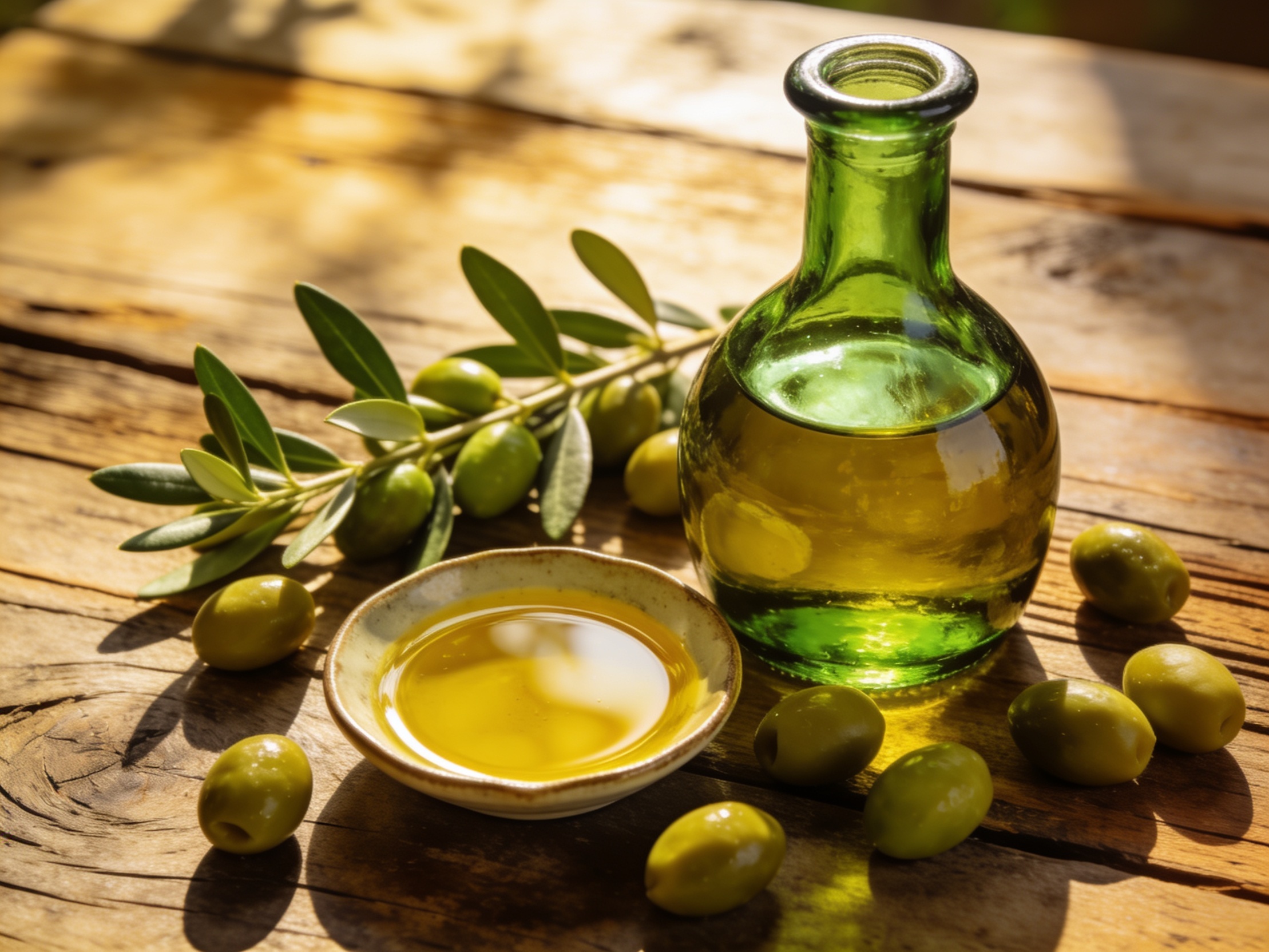 Olio d'oliva – italienische Spezialität im Food-Foto