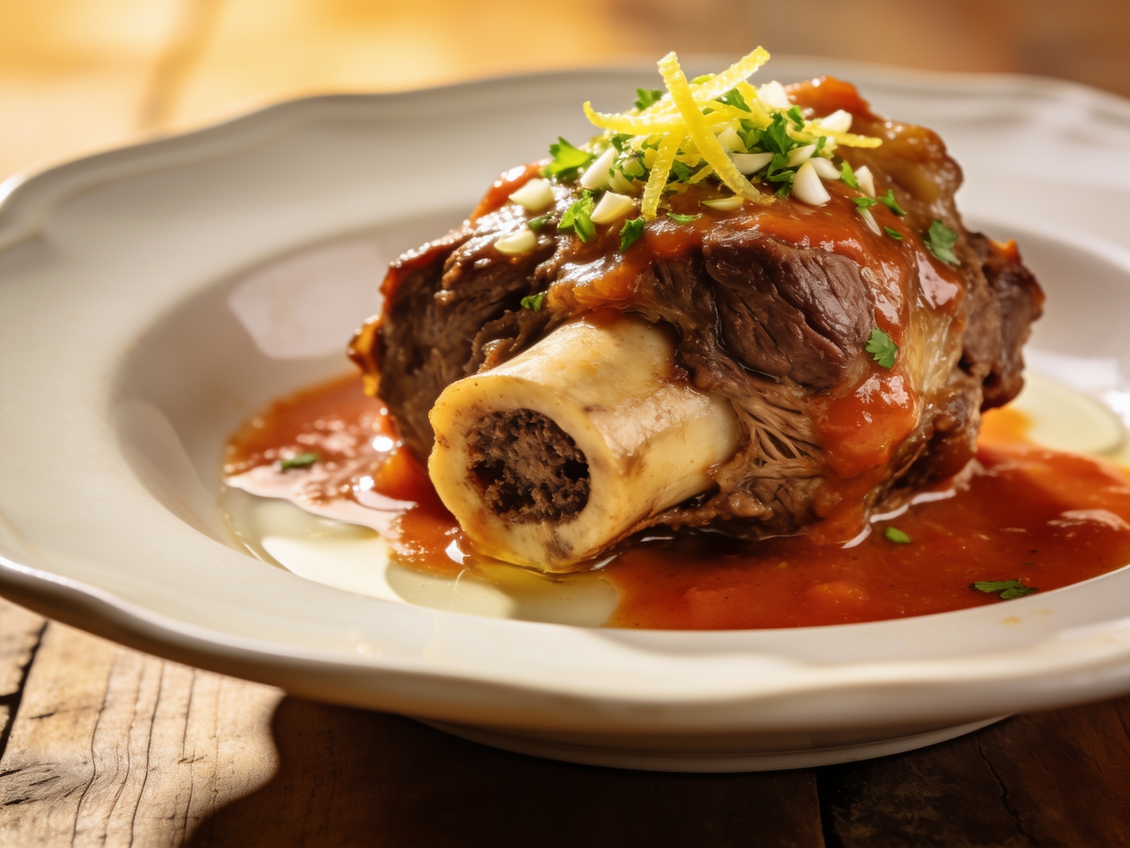 Osso buco – italienische Spezialität im Food-Foto