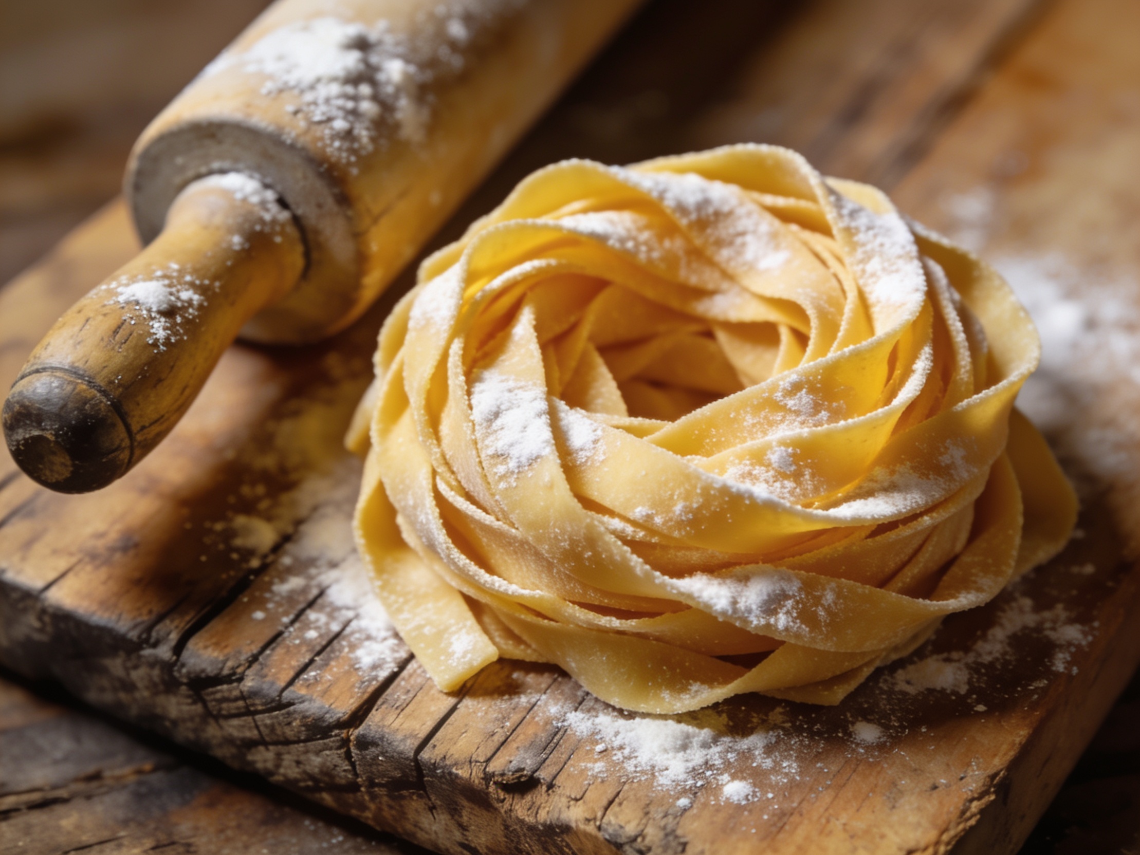 Tagliatelle – italienische Spezialität im Food-Foto