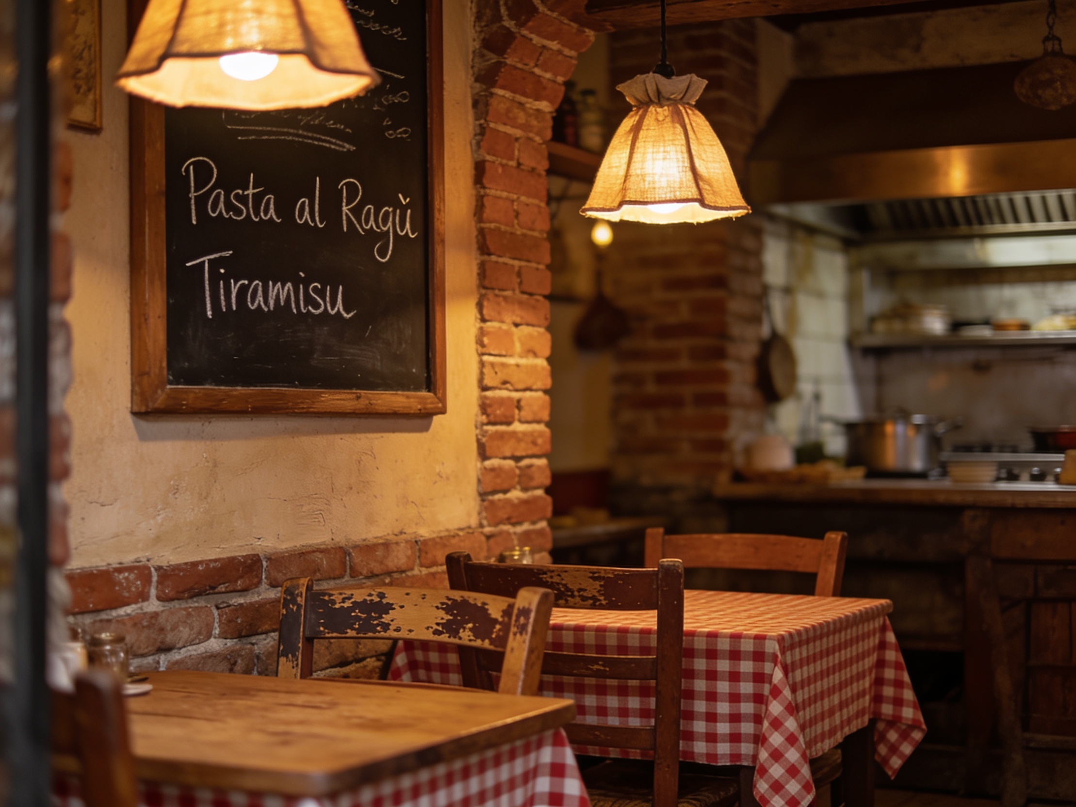 Trattoria – italienische Spezialität im Food-Foto